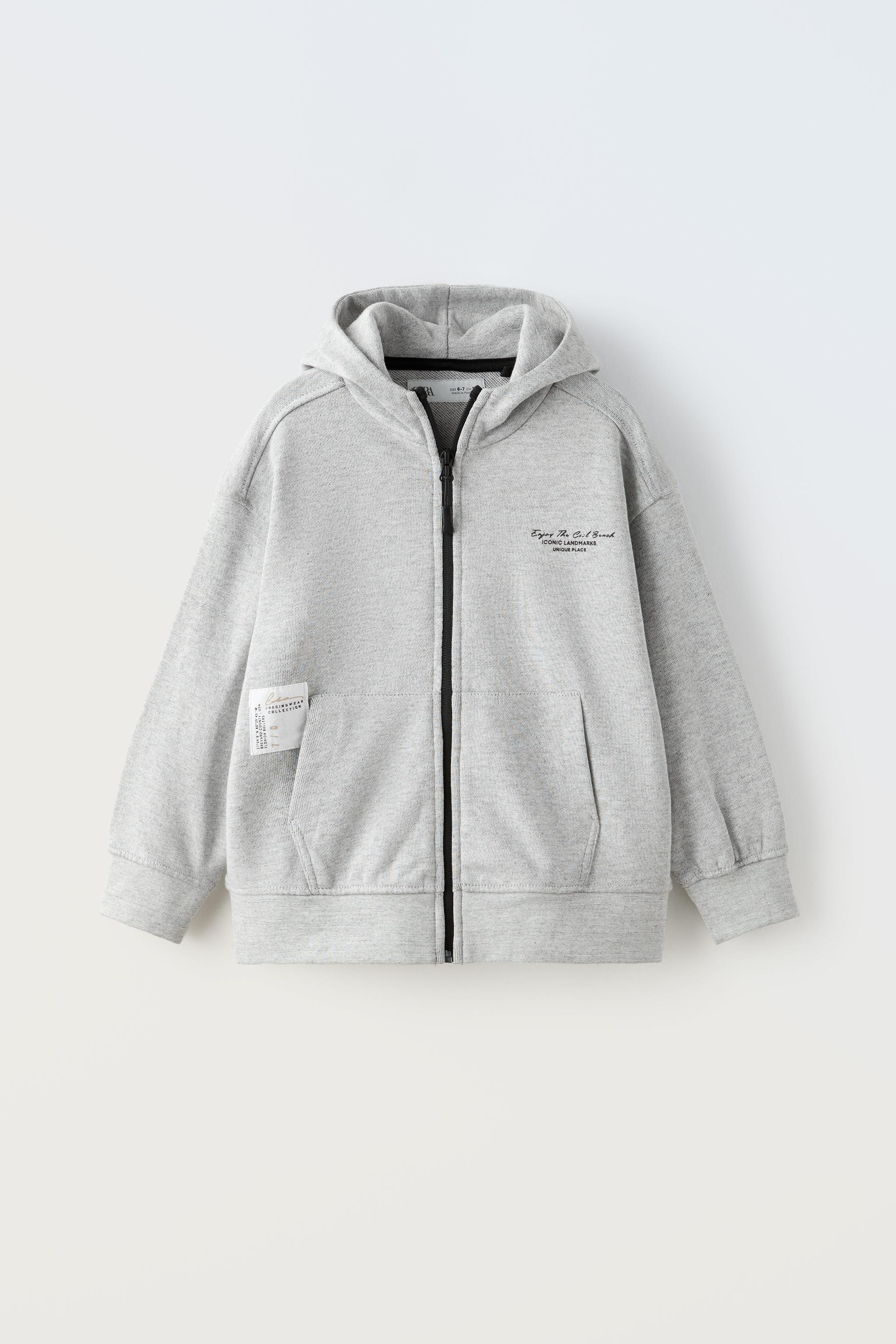 JOGGING HOODIE SWEATSHIRT - Gray marl | ZARA United States