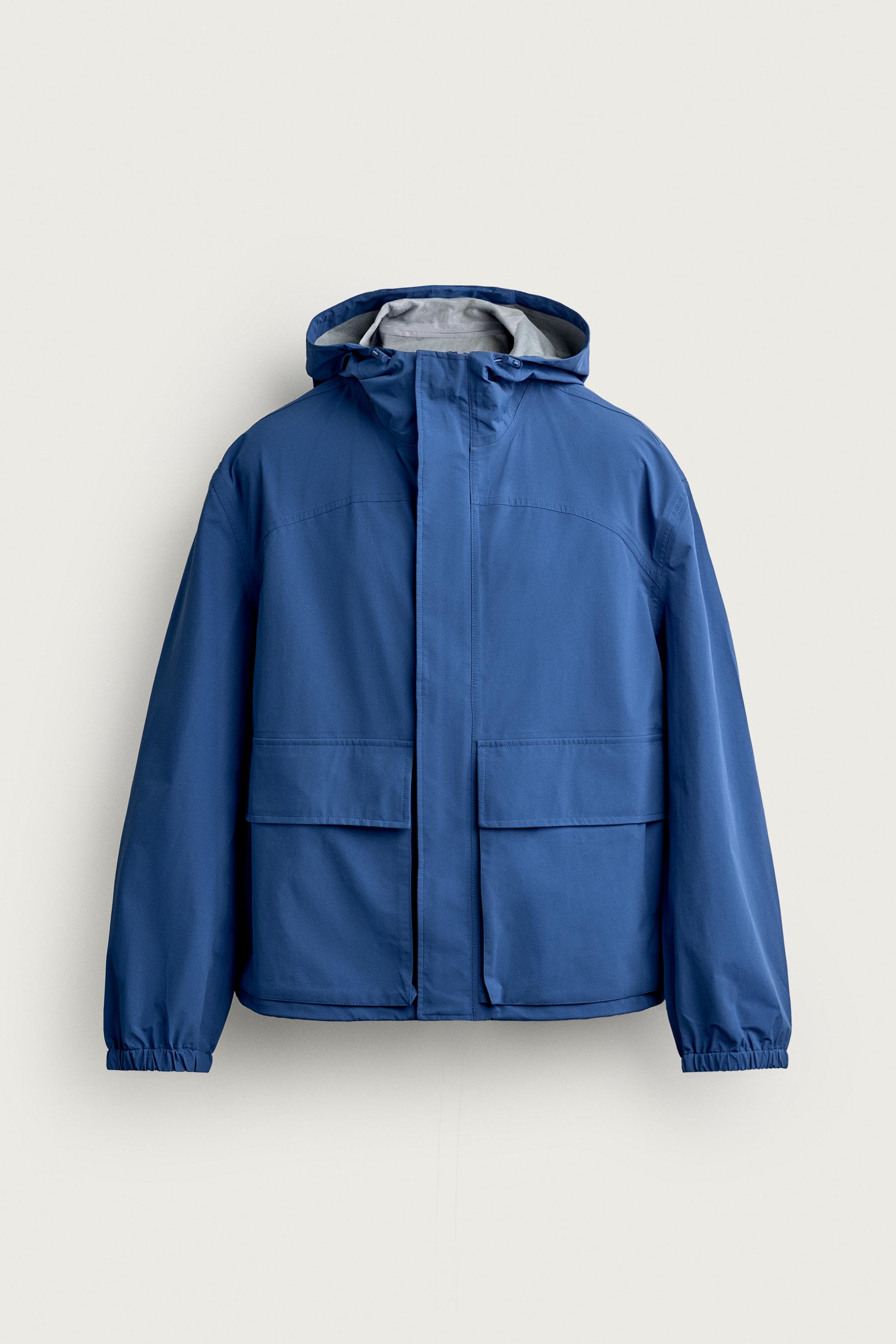 RELAXED FIT HOODED TECHNICAL JACKET
