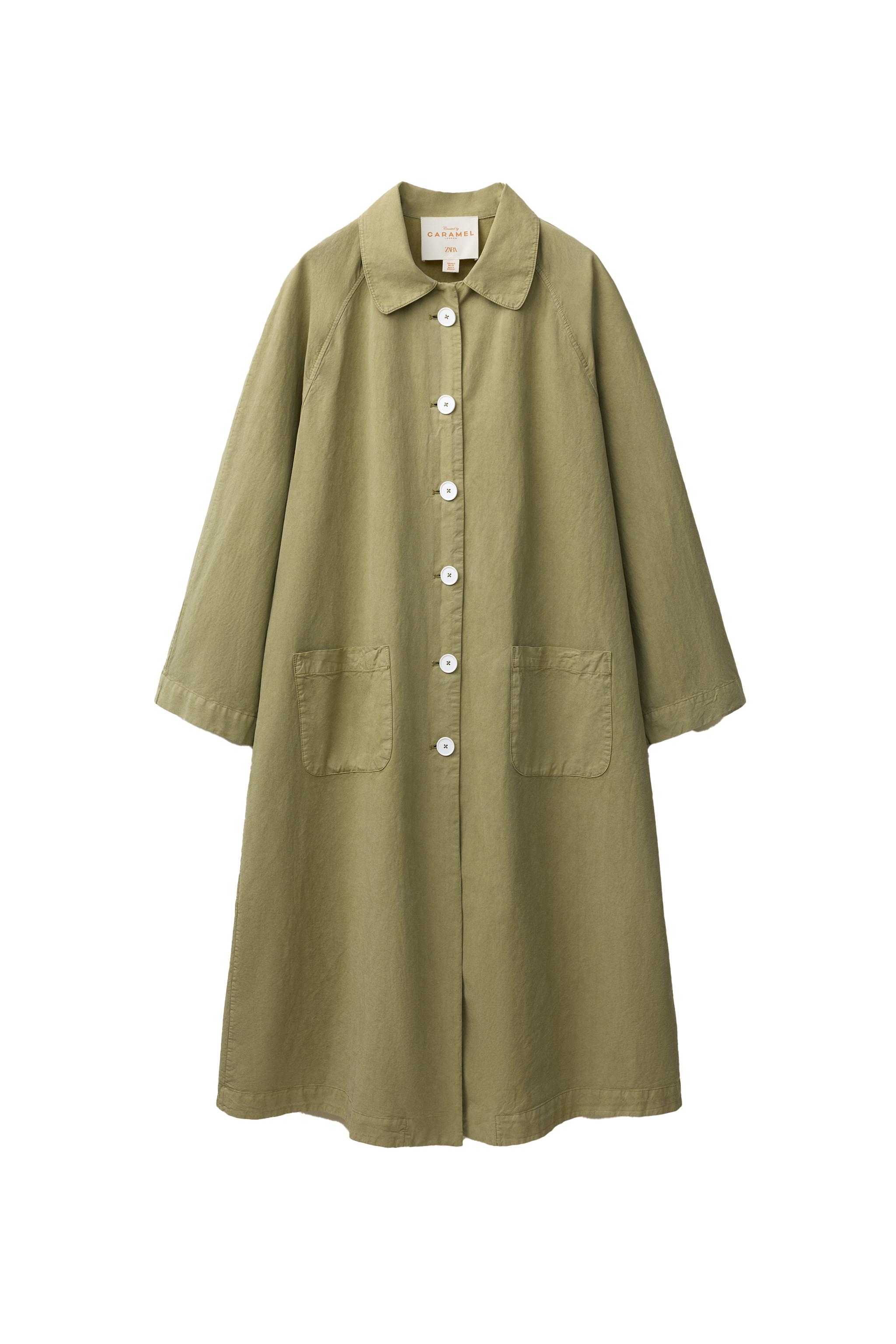TRENCH CREATED BY CARAMEL LONDON X ZARA - カーキ | ZARA Japan / 日本