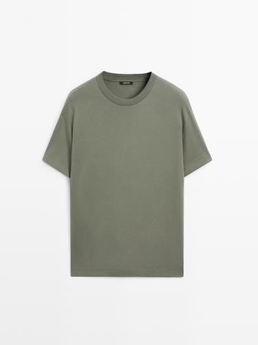 Zara 100% cotton medium weight T-shirt - Mint Green
