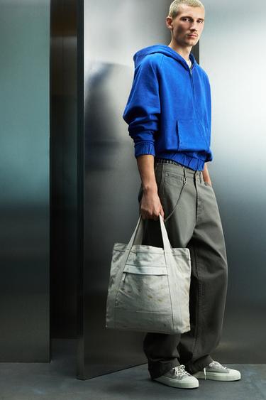 FABRIC TOTE BAG - White by Zara