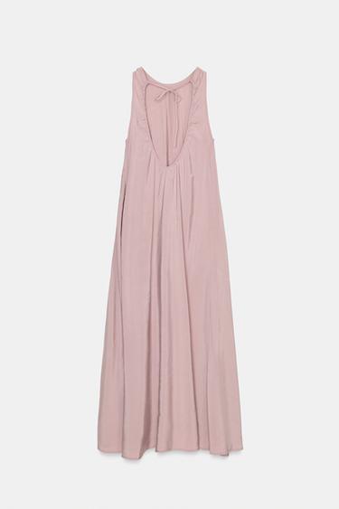 FLOWING MIDI DRESS - Dusty mauve by Zara - Image 3