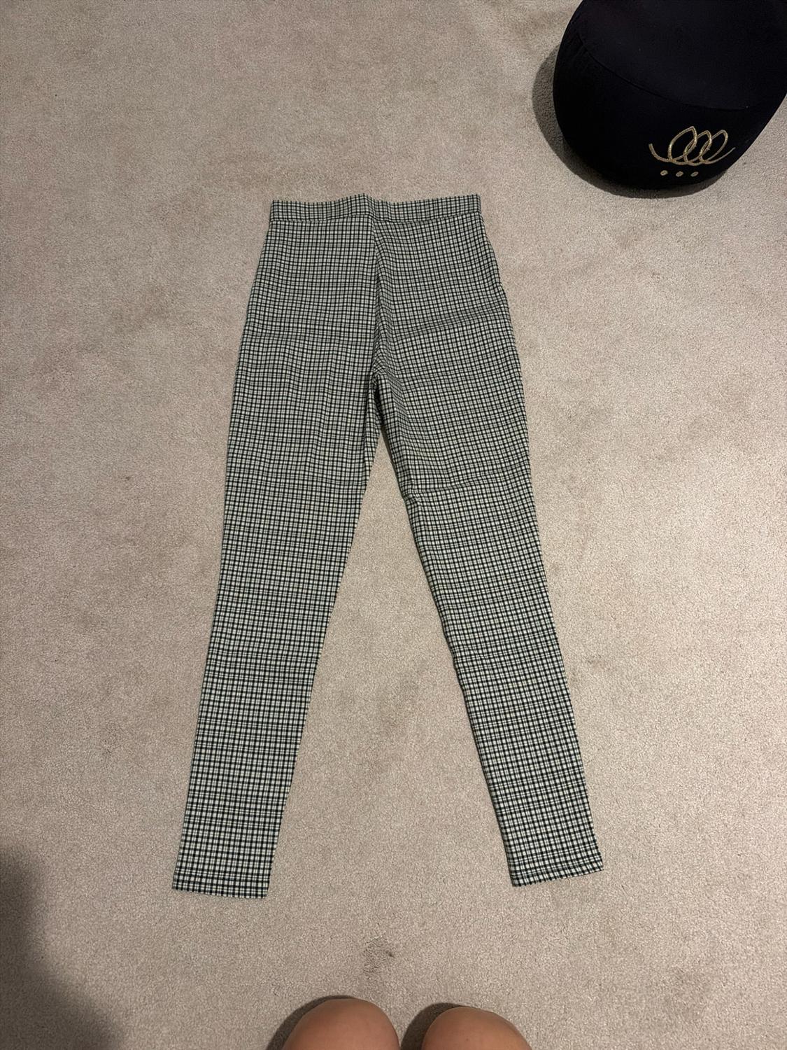 TEXTURED CHECK LEGGINGS - Image 2
