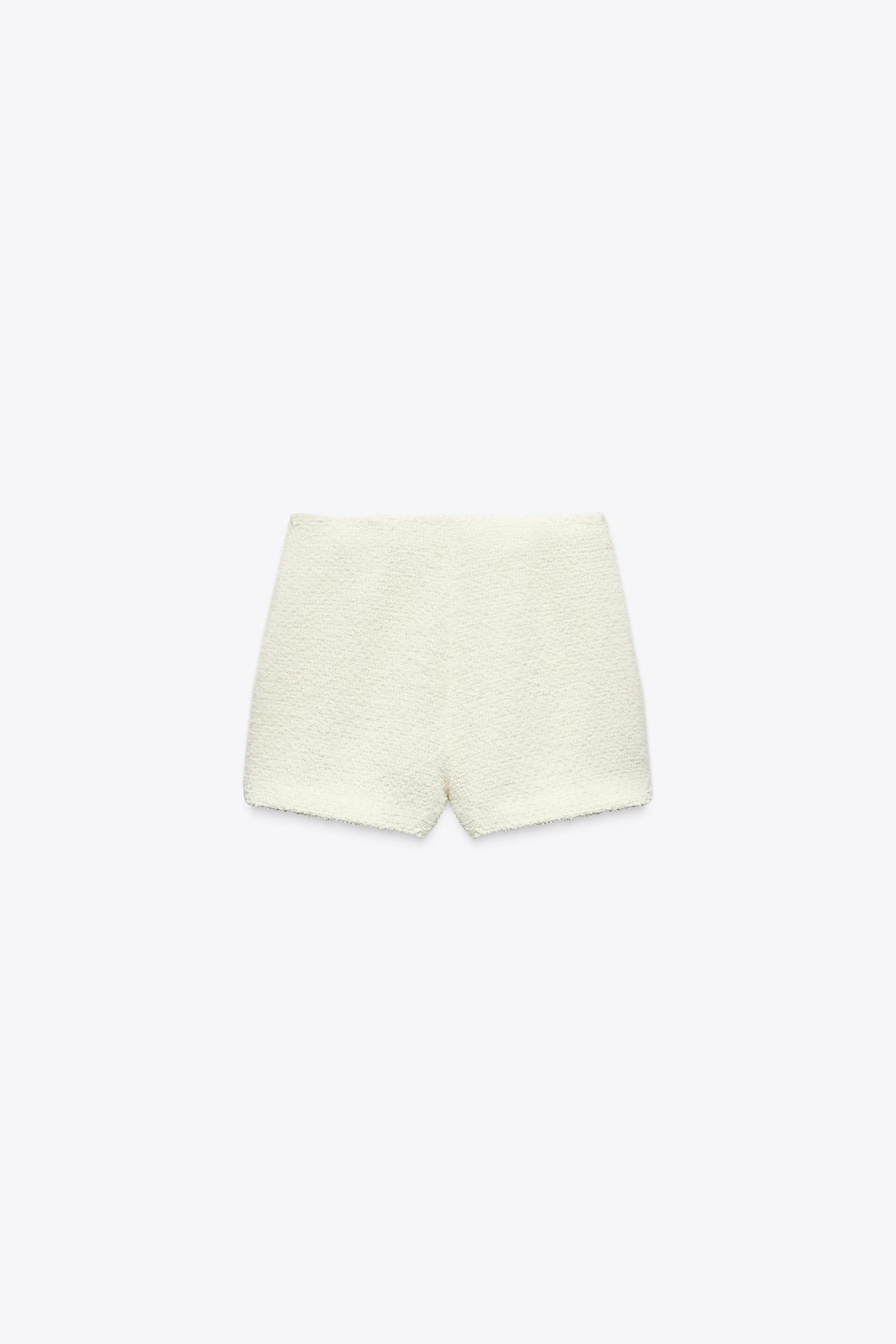 ZARA ブークレ素材スカートパンツ 2150/104 ブークレ素材スカートパンツ - エクリュ | ZARA Japan / 日本