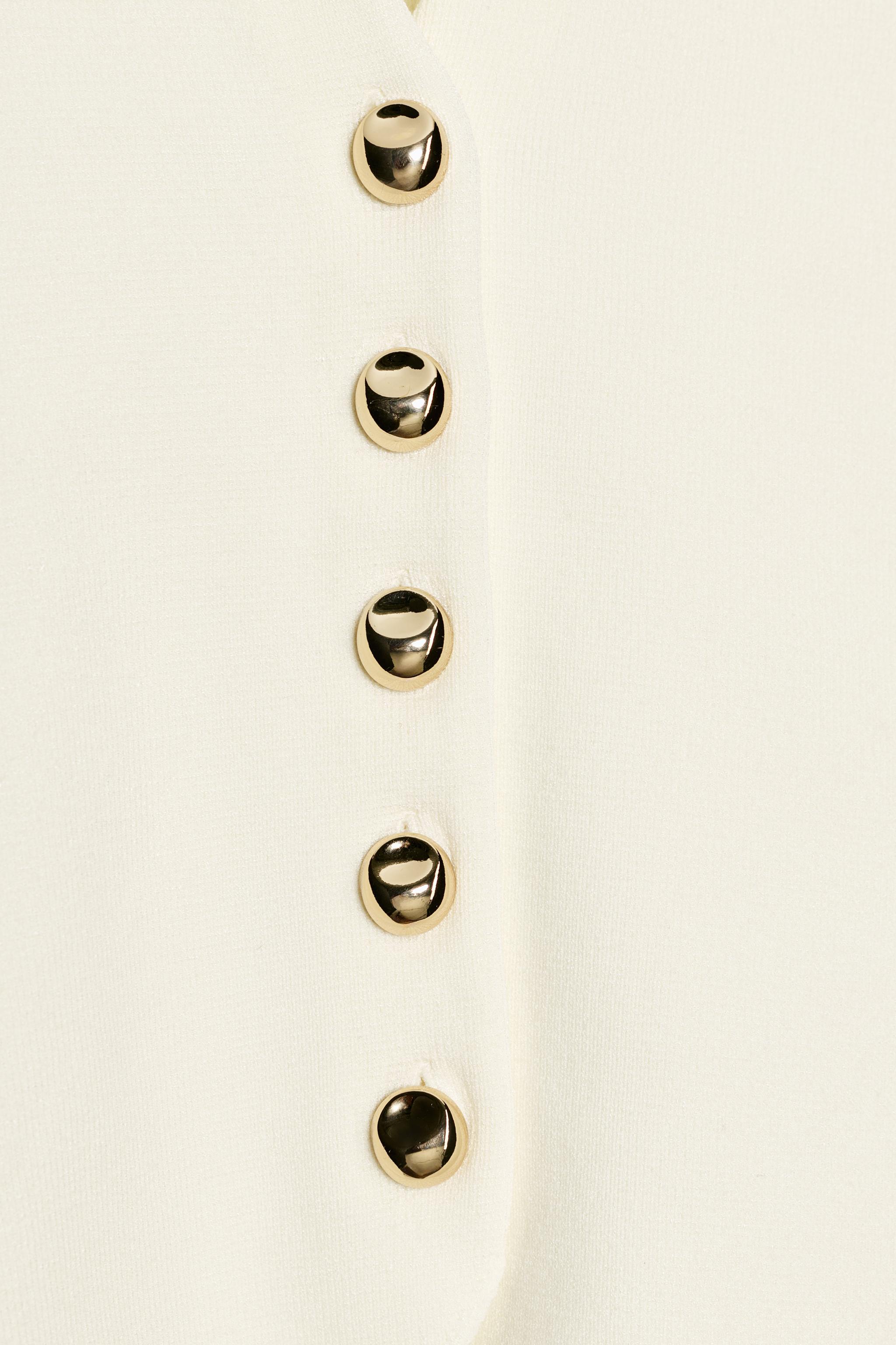 FITTED KNIT JACKET WITH SHOULDER PADS