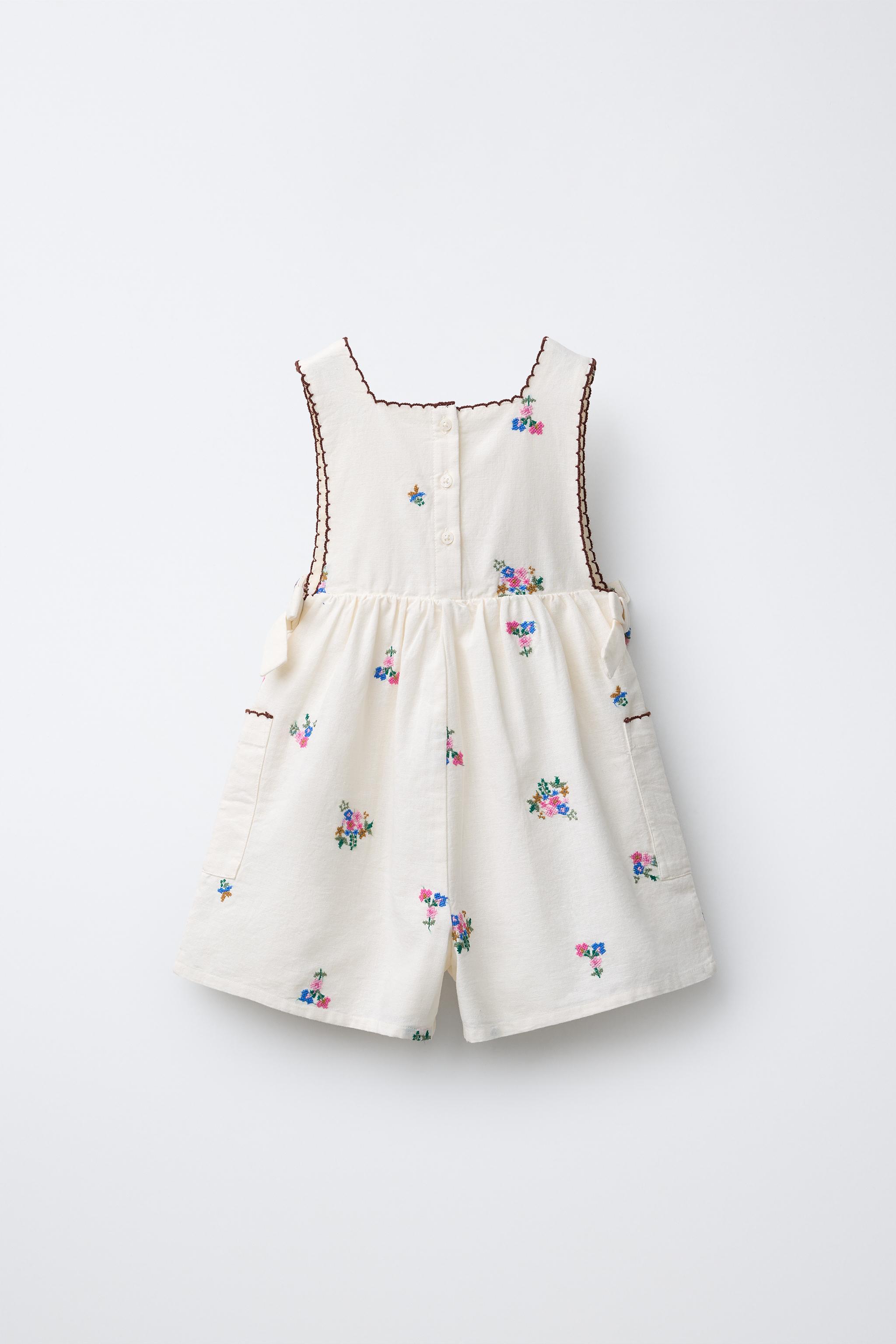 EMBROIDERED SHORT JUMPSUIT