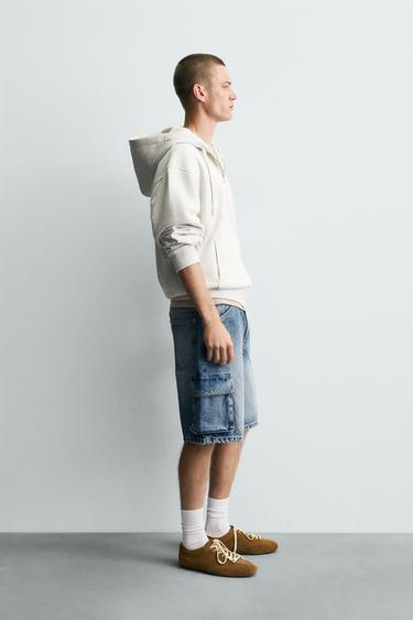 SHORT EN JEAN CARGO - Bleu moyen de Zara - Image 3