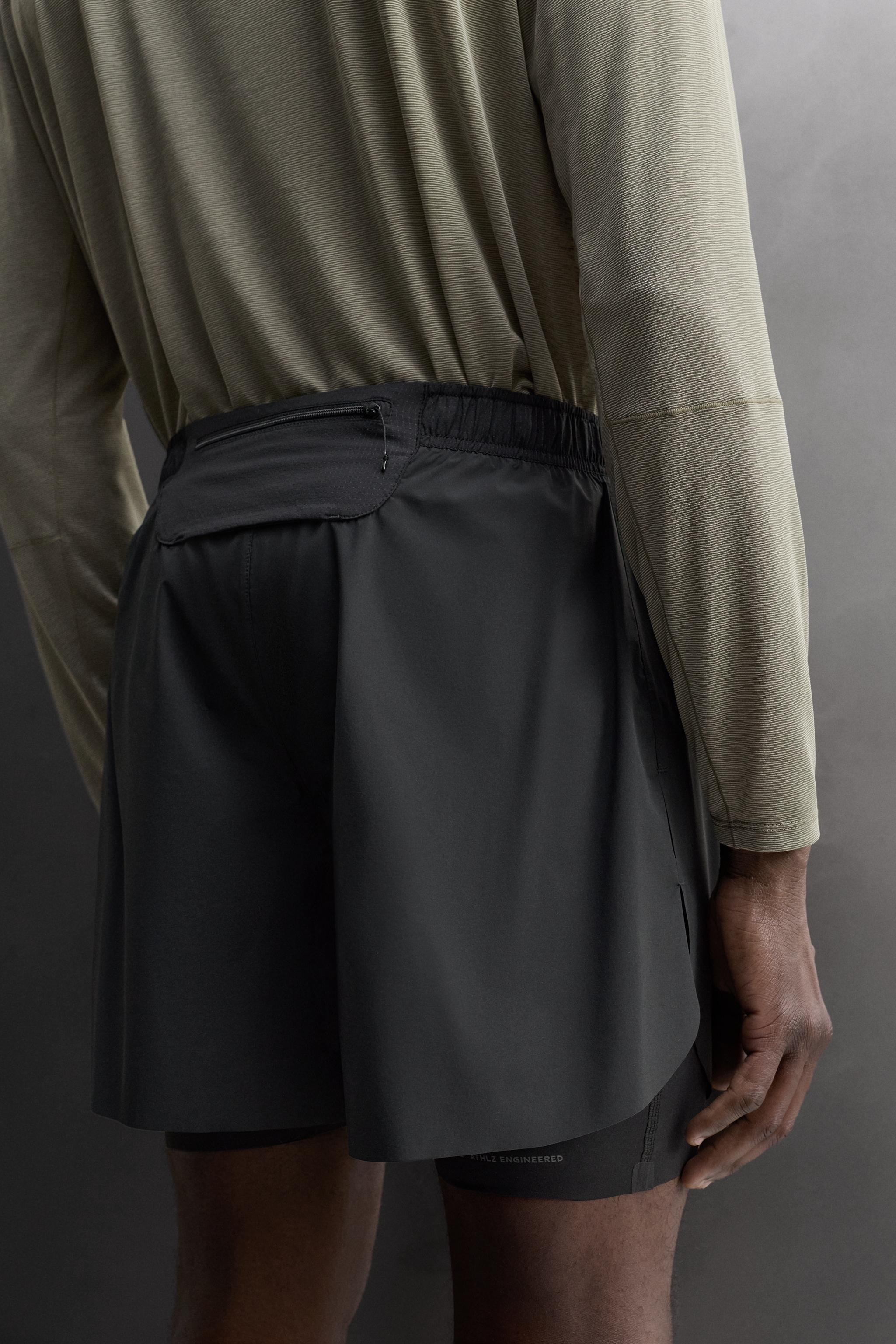 Мужские шорты Zara 2-IN-1 RUNNING SHORTS — фото 4