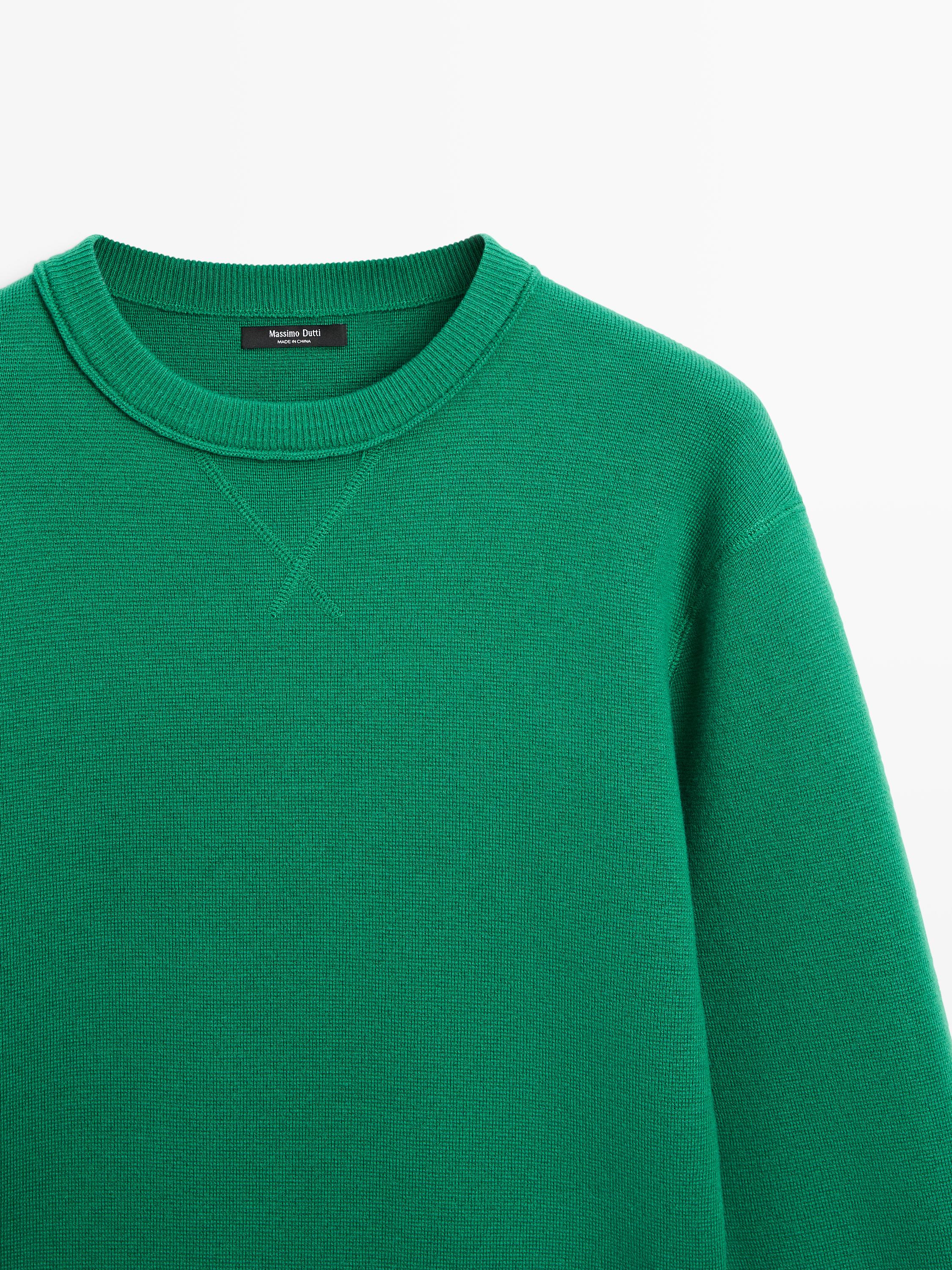 Pull en maille de coton mélang