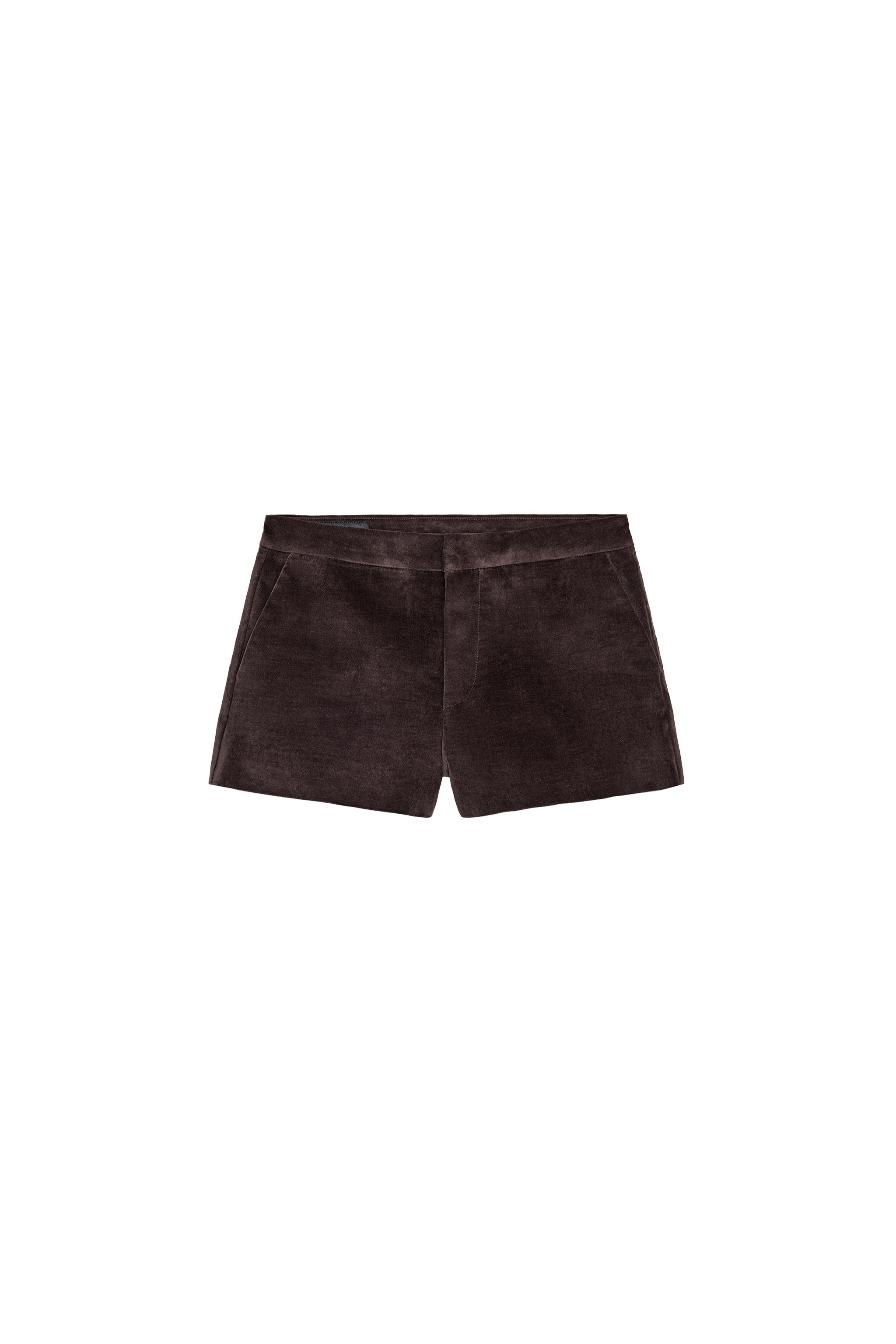 SHORT VELUDO - Cinza-toupeira | ZARA Brasil