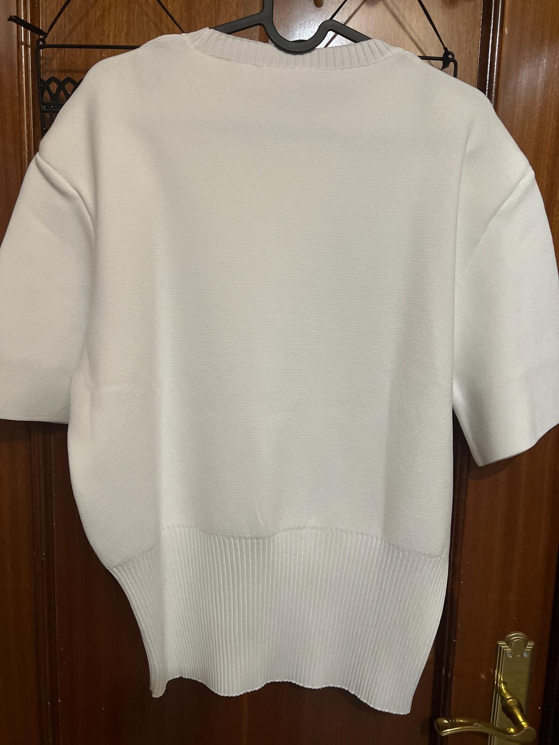 KNIT SHORT SLEEVE JUMPER WITH SHOULDER PADS - Image 6