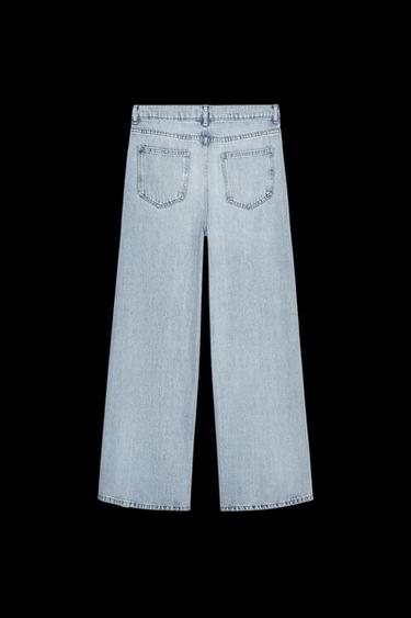 RELAXED-FIT-JEANS MIT MITTELHOHEM BUND ZW COLLECTION - Hellblau von Zara