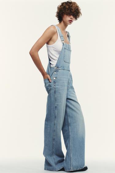 TRF DENIM DUNGAREES - Light blue by Zara - Image 4