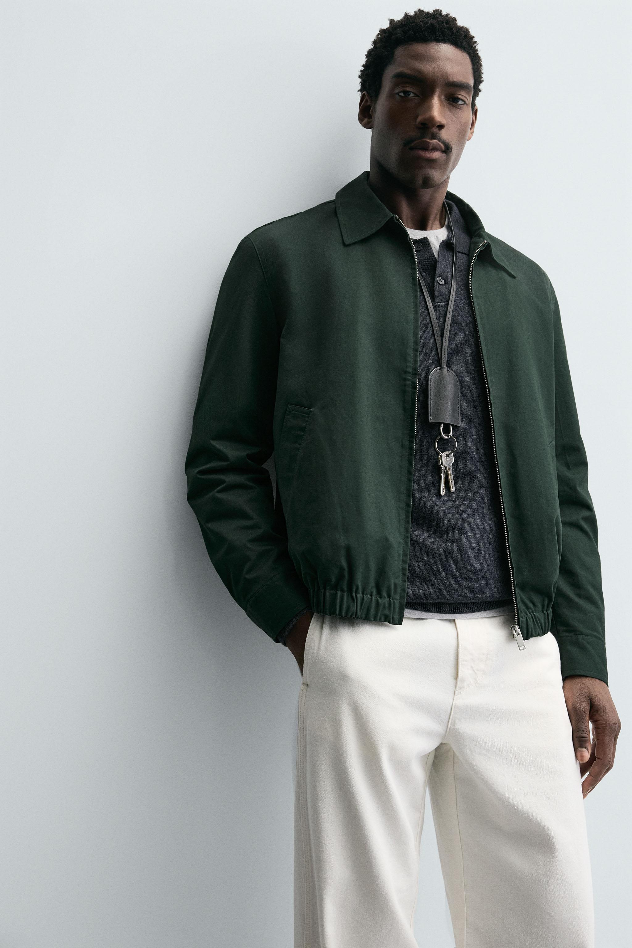 LIGHTWEIGHT COTTON JACKET - Green | ZARA United States