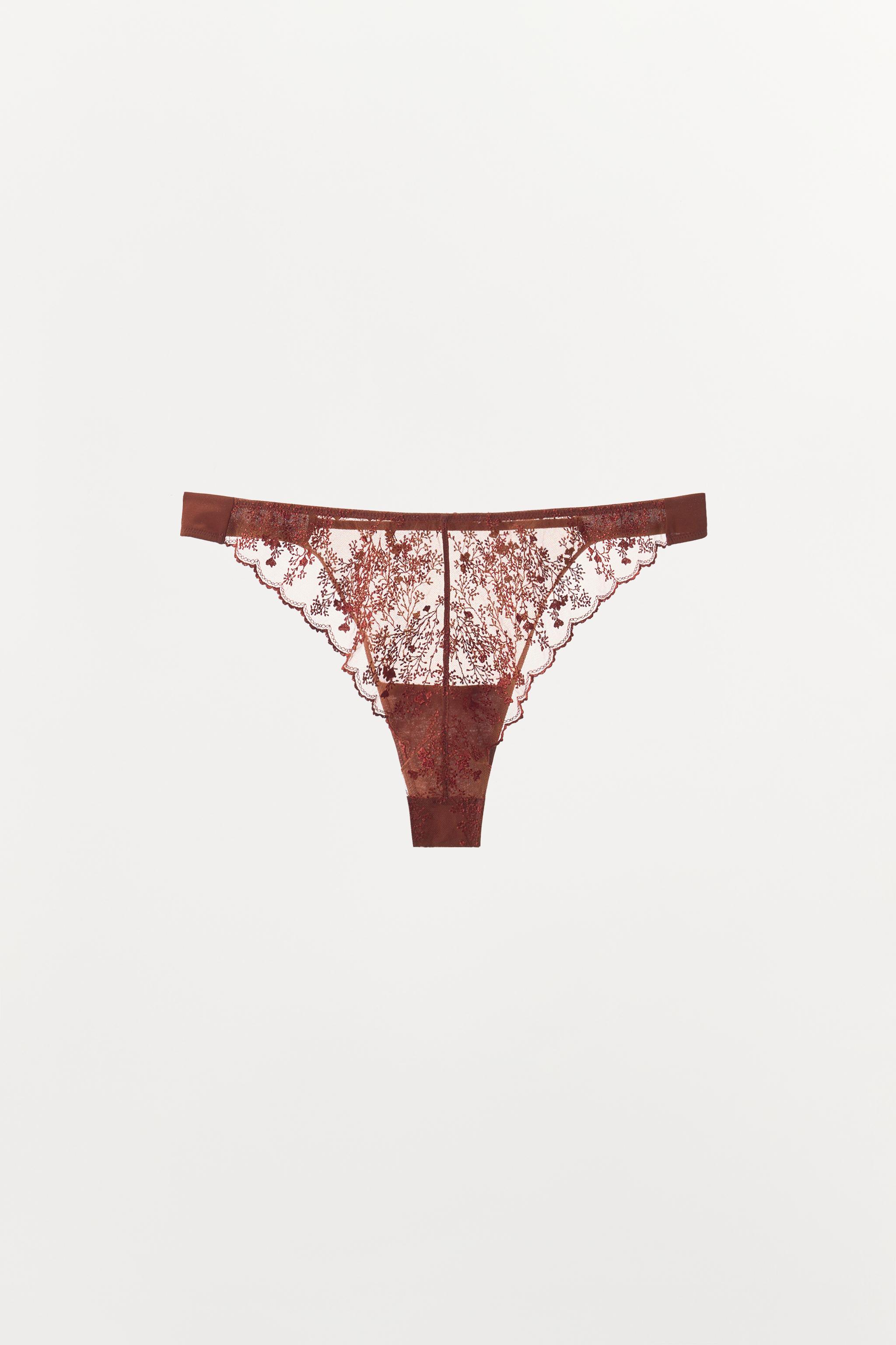 Трусы COMBINATION, кружево — Zara — фото 8