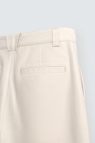 PANTALON REGULAR FIT POCHES - Blanc cassé de Zara - Image 10