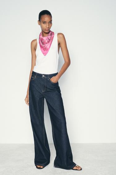 ШЕЙНЫЙ ПЛАТОК С ПРИНТОМ — РОЗОВЫЙ от Zara — изображение 0