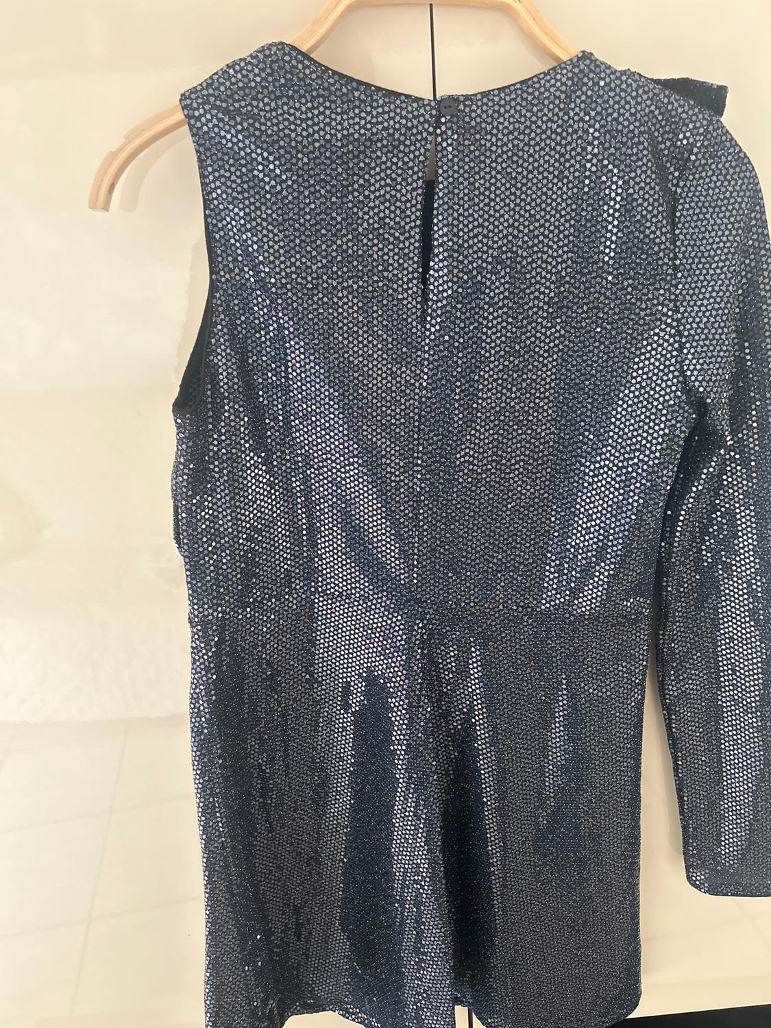 SHIMMER RUFFLE DRESS - Image 4