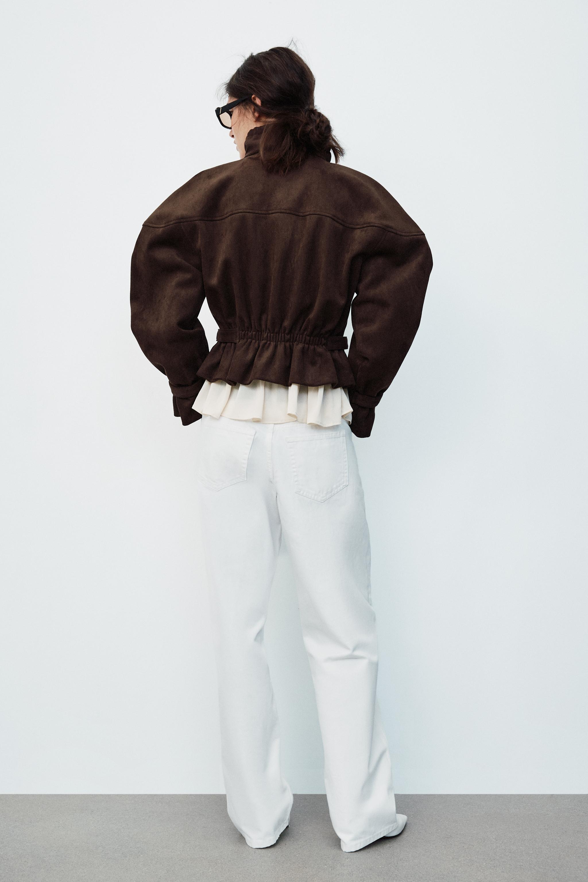 BLOUSON EFFET DAIM