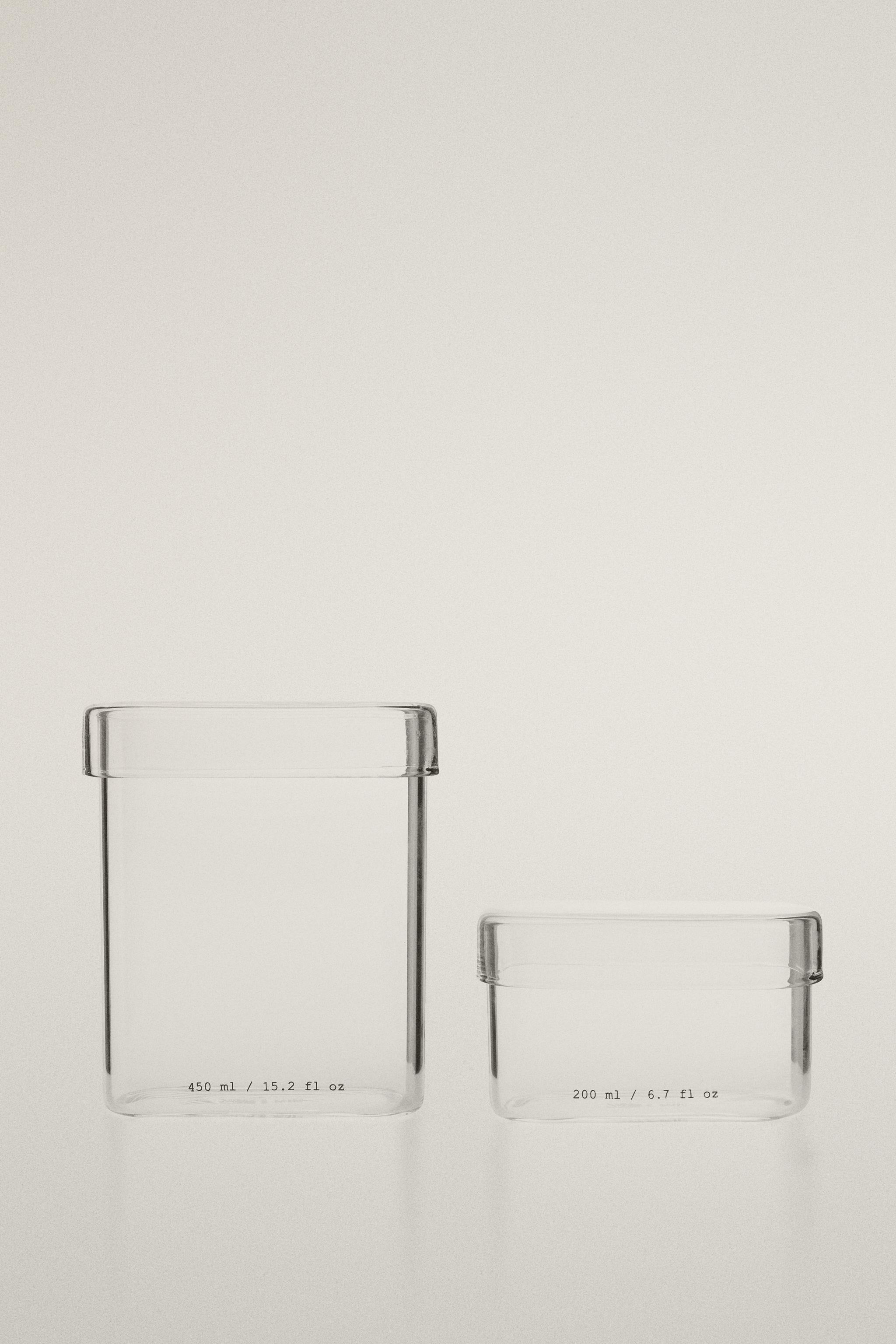 BOROSILICATE GLASS BATHROOM ORGANIZER JAR