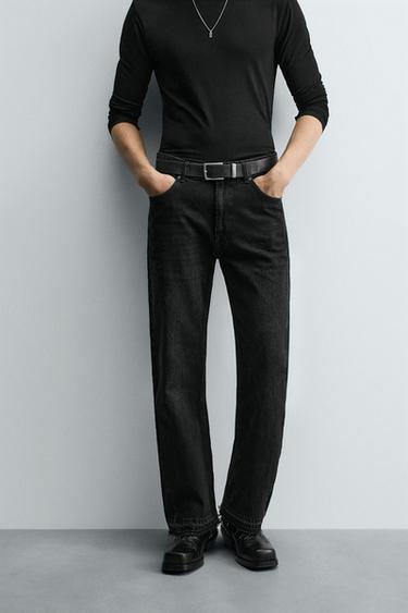 FLARE FIT JEANS - Charcoal by Zara