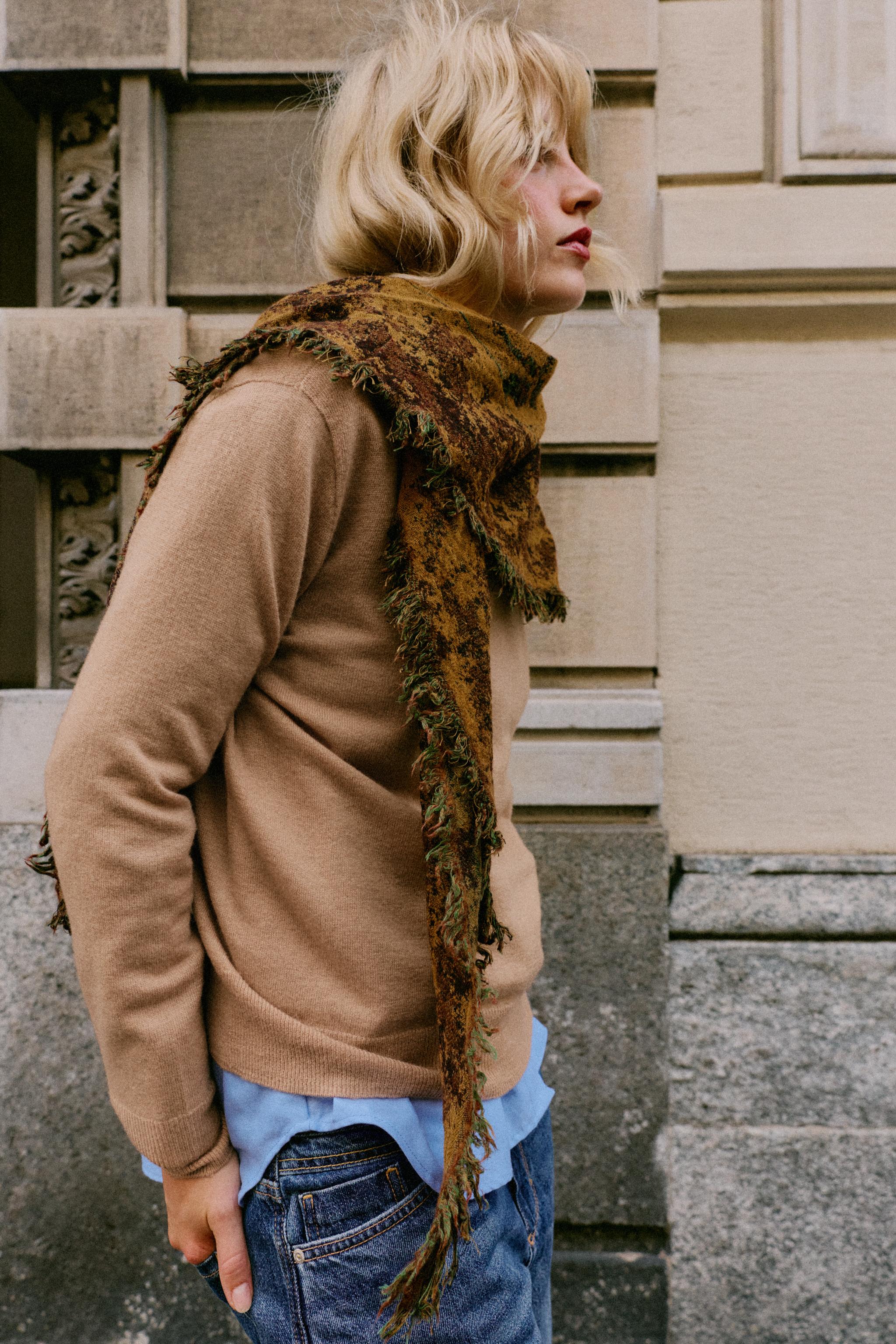 TAPESTRY PRINT JACQUARD SCARF