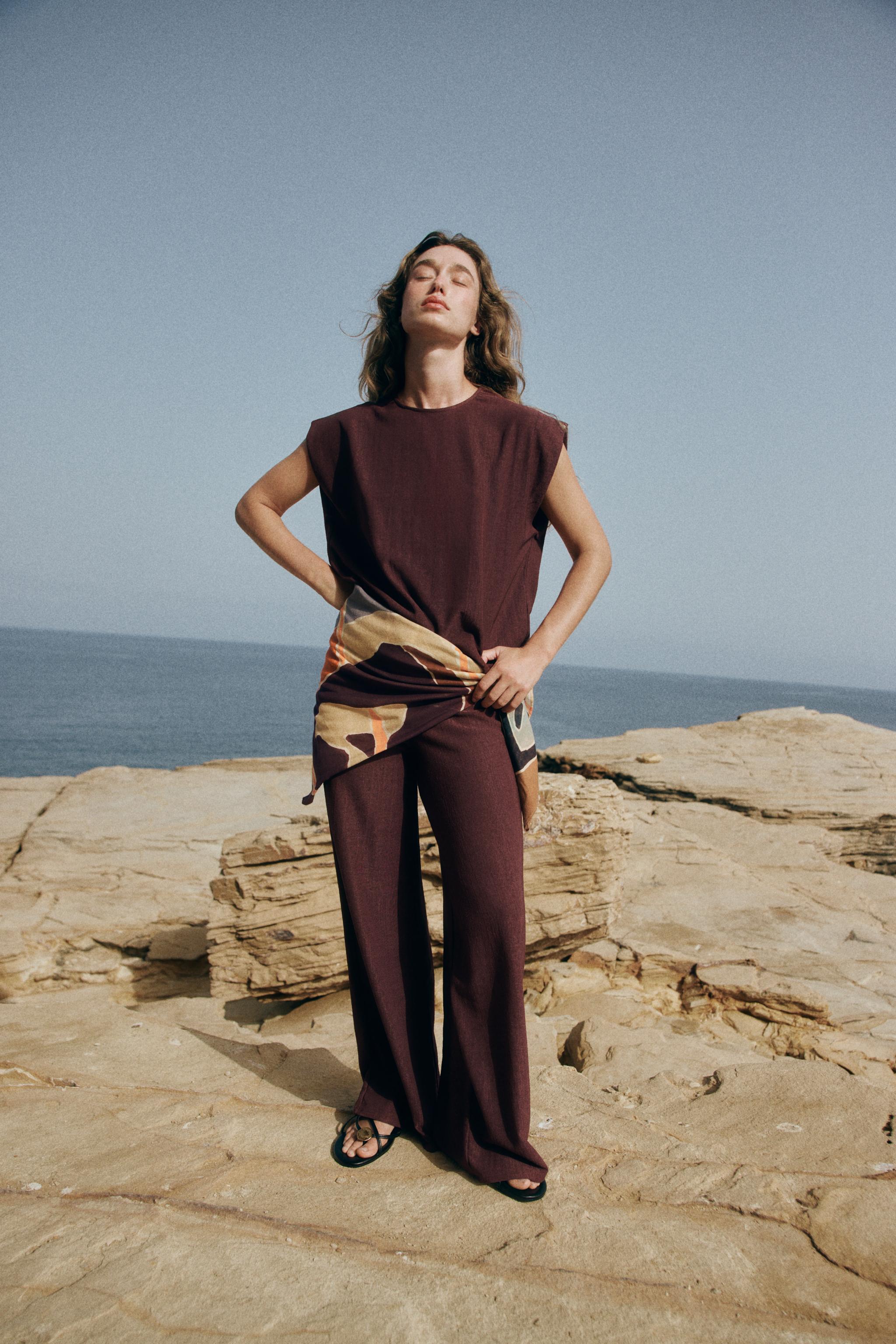 RUSTIC STRAIGHT LEG PANTS — Burgundy