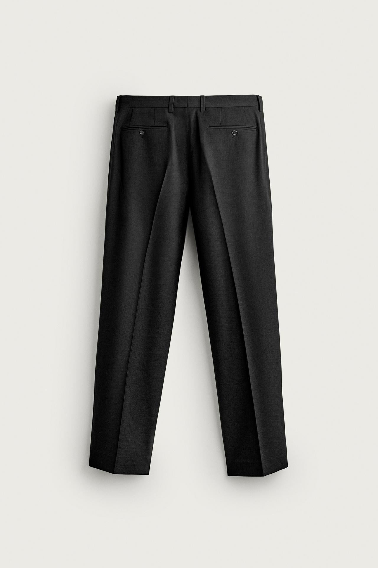 COMFORT REGULAR FIT SUIT PANTS — Anthracite grey
