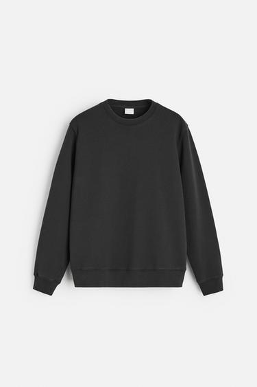 CREW NECK SWEATSHIRT - Anthracite grey by Zara