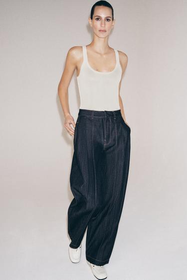 ТОП ИЗ ТОНКОГО ТРИКОТАЖА БЕЗ РУКАВОВ — БЕЛЫЙ от Zara — изображение 0