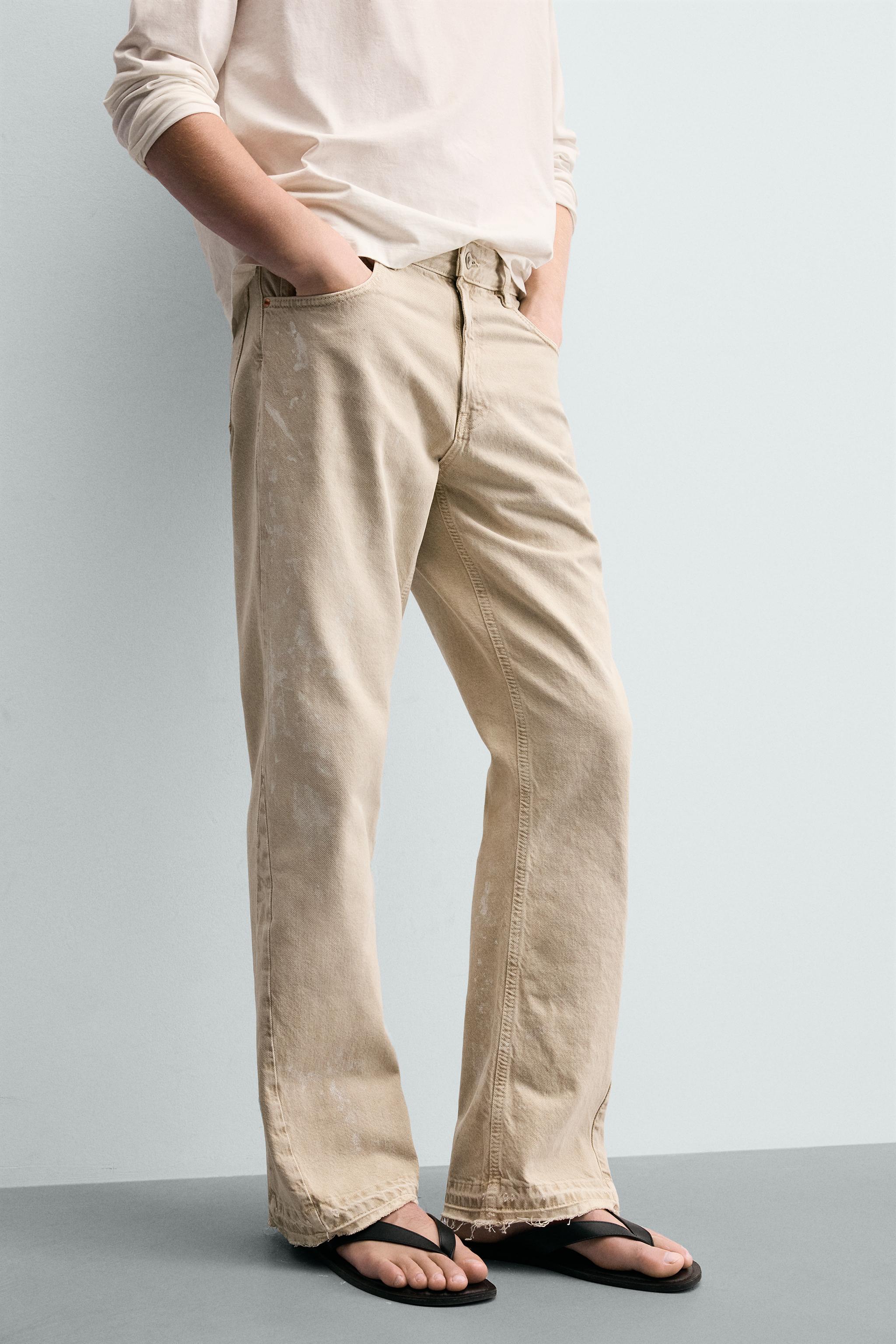 JEAN FLARE FIT EFFET ÉCLABOUSSURES