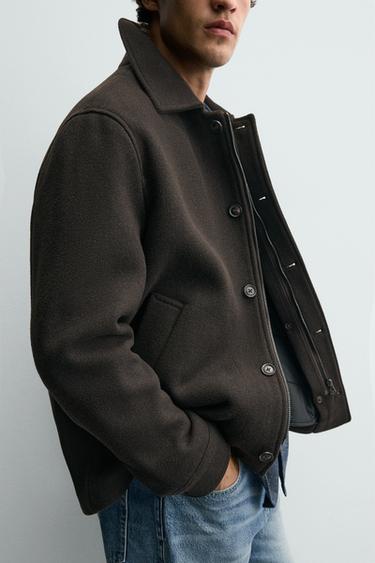 BLOUSON DOUBLURE AMOVIBLE - Marron de Zara - Image 5