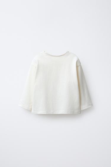 SOFT PENGUIN T-SHIRT - Ecru by Zara - Image 1
