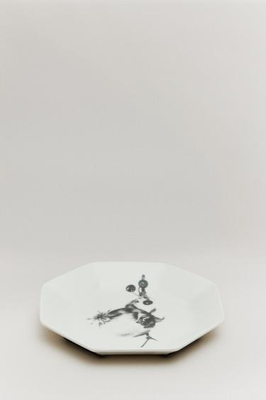 THE SKY OCTAGONAL DESSERT PLATE — White 1