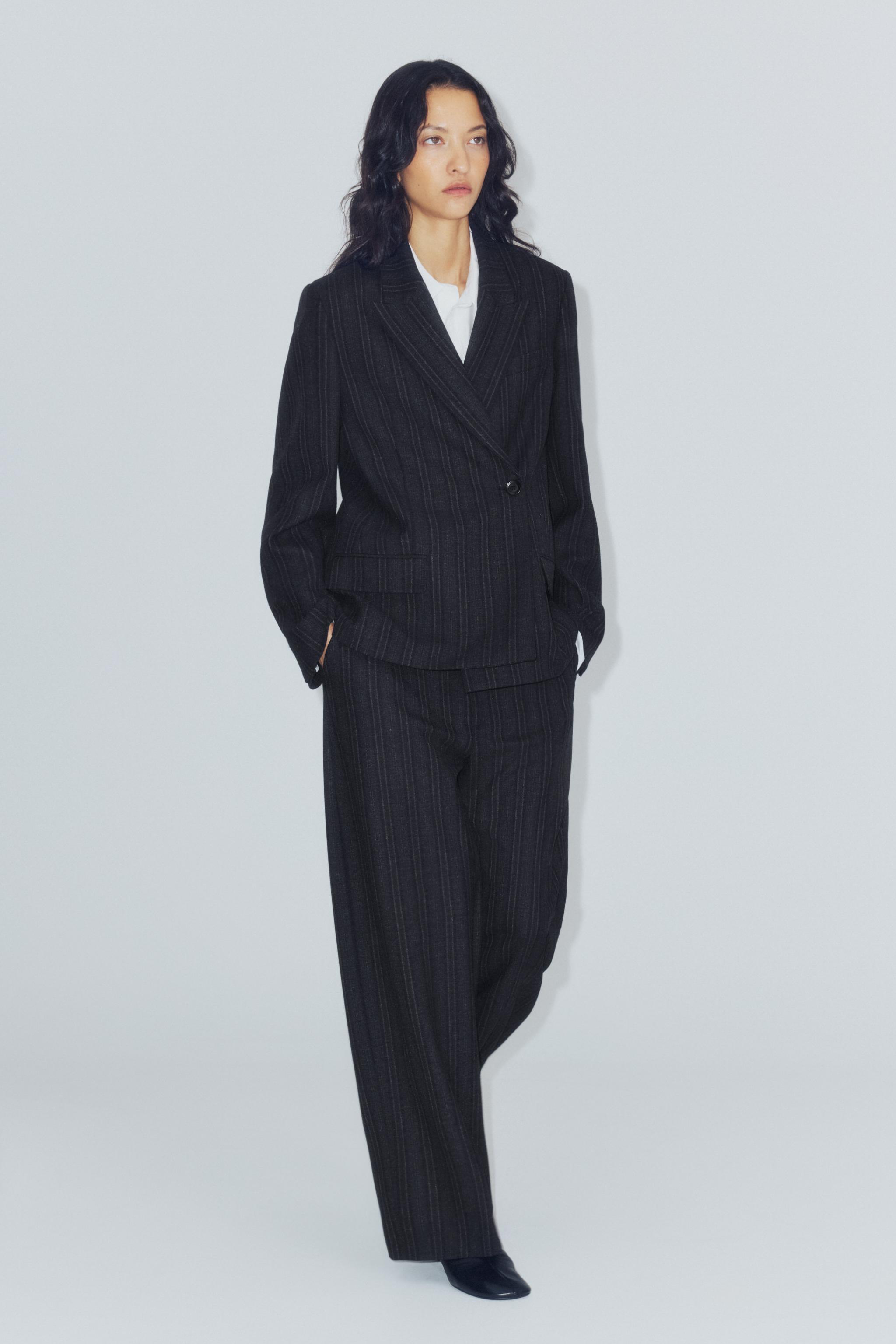 PANTALON BARREL RAYURES ZW COLLECTION