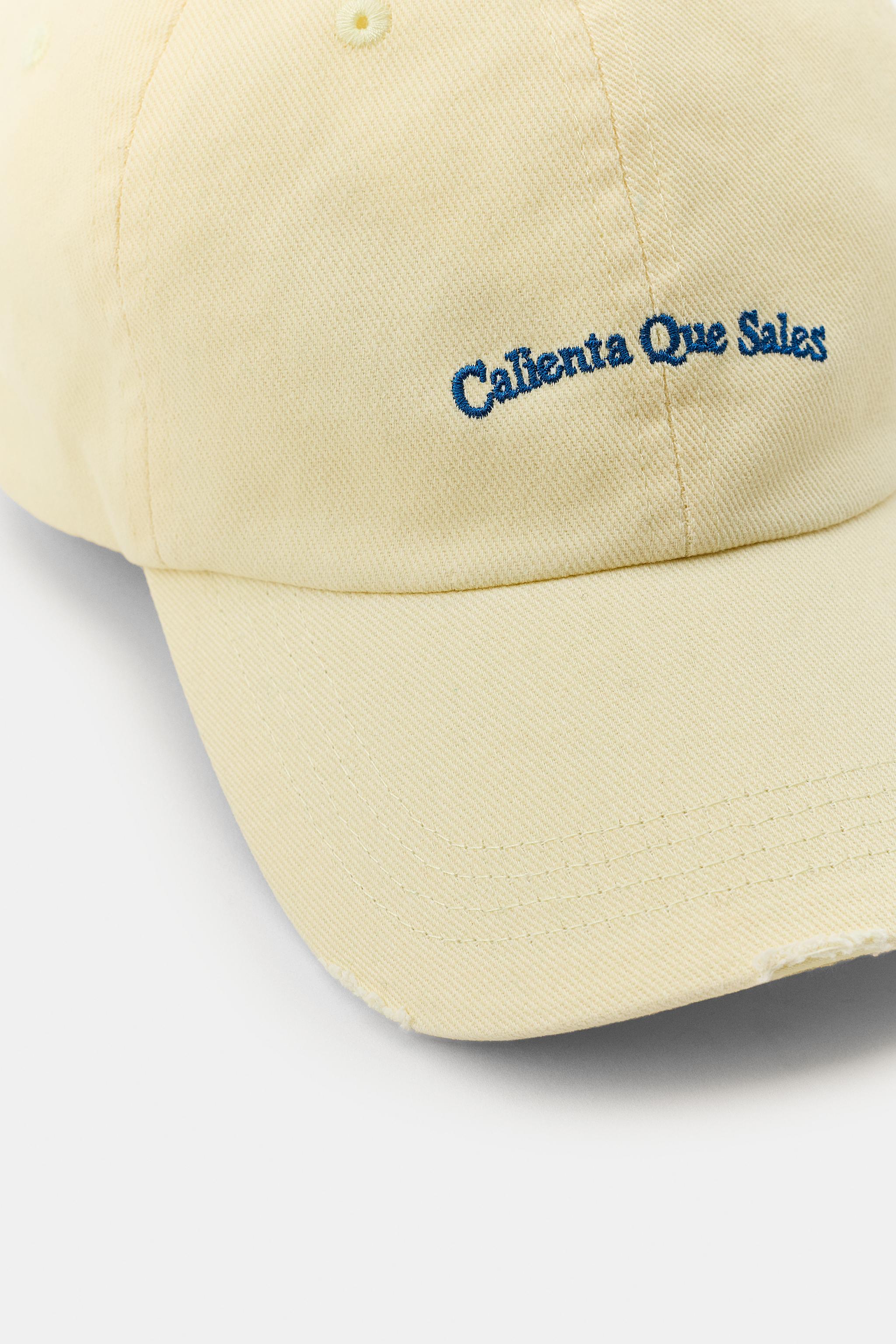 CASQUETTE SERGÉ TEXTE BROD