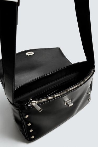 CROSSBODY BAG WITH METAL DETAIL - Black by Zara - Image 3
