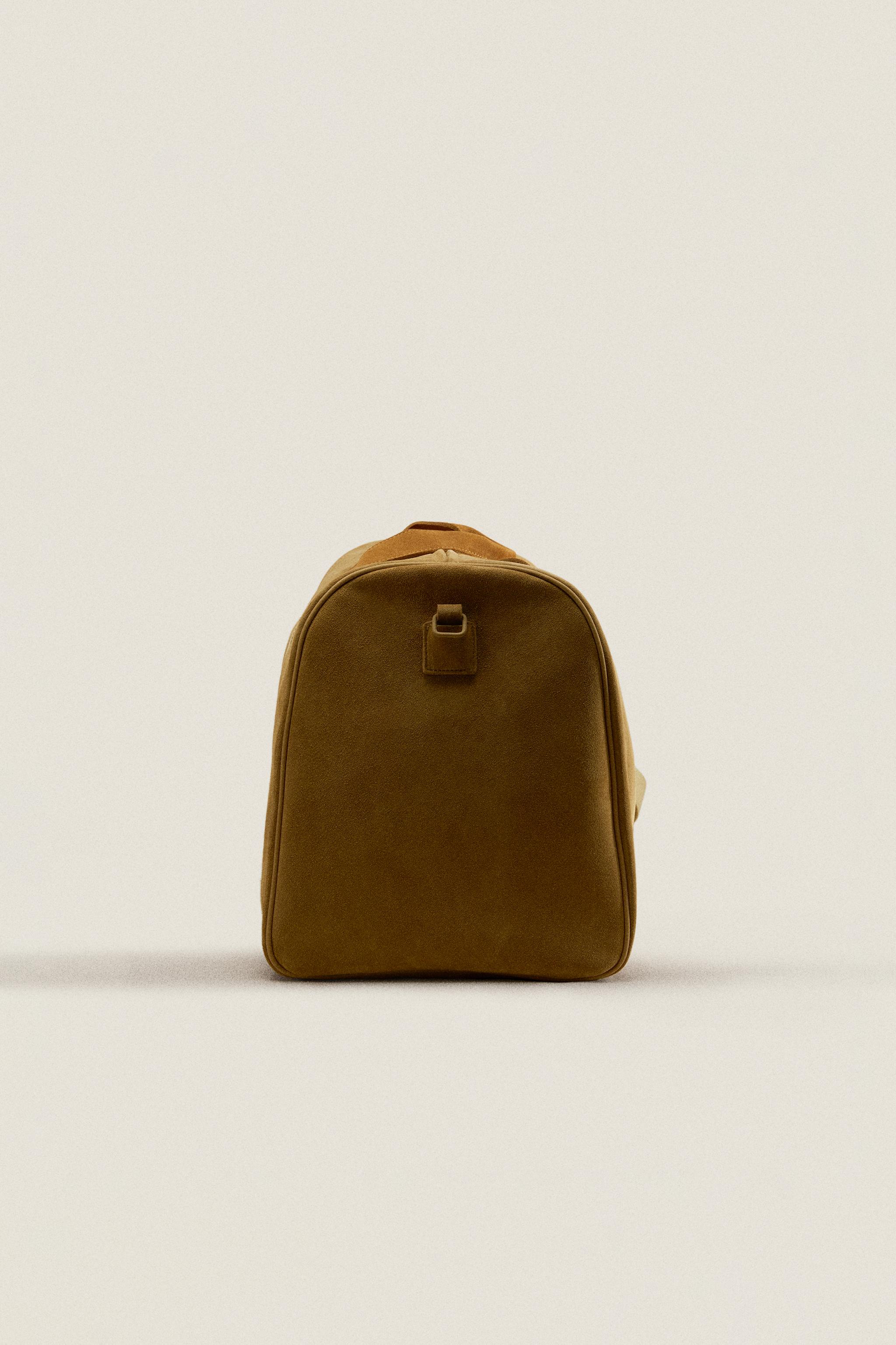 LEATHER TRAVEL BAG - Brown | ZARA United States