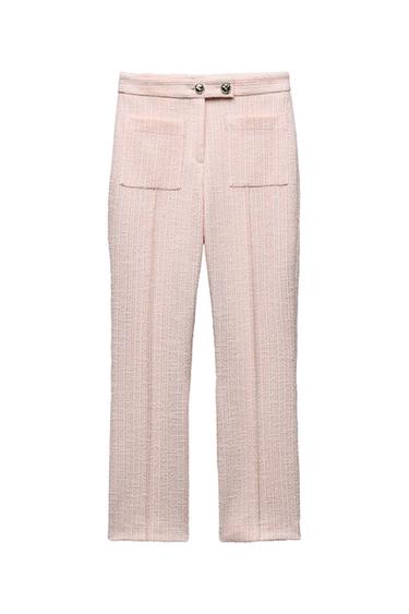 STRUCTURED FLARED PANTS