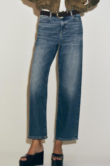 JEANS Z1975 STRAIGHT LOOSE MID-WAIST - Blue by Zara - Image 1