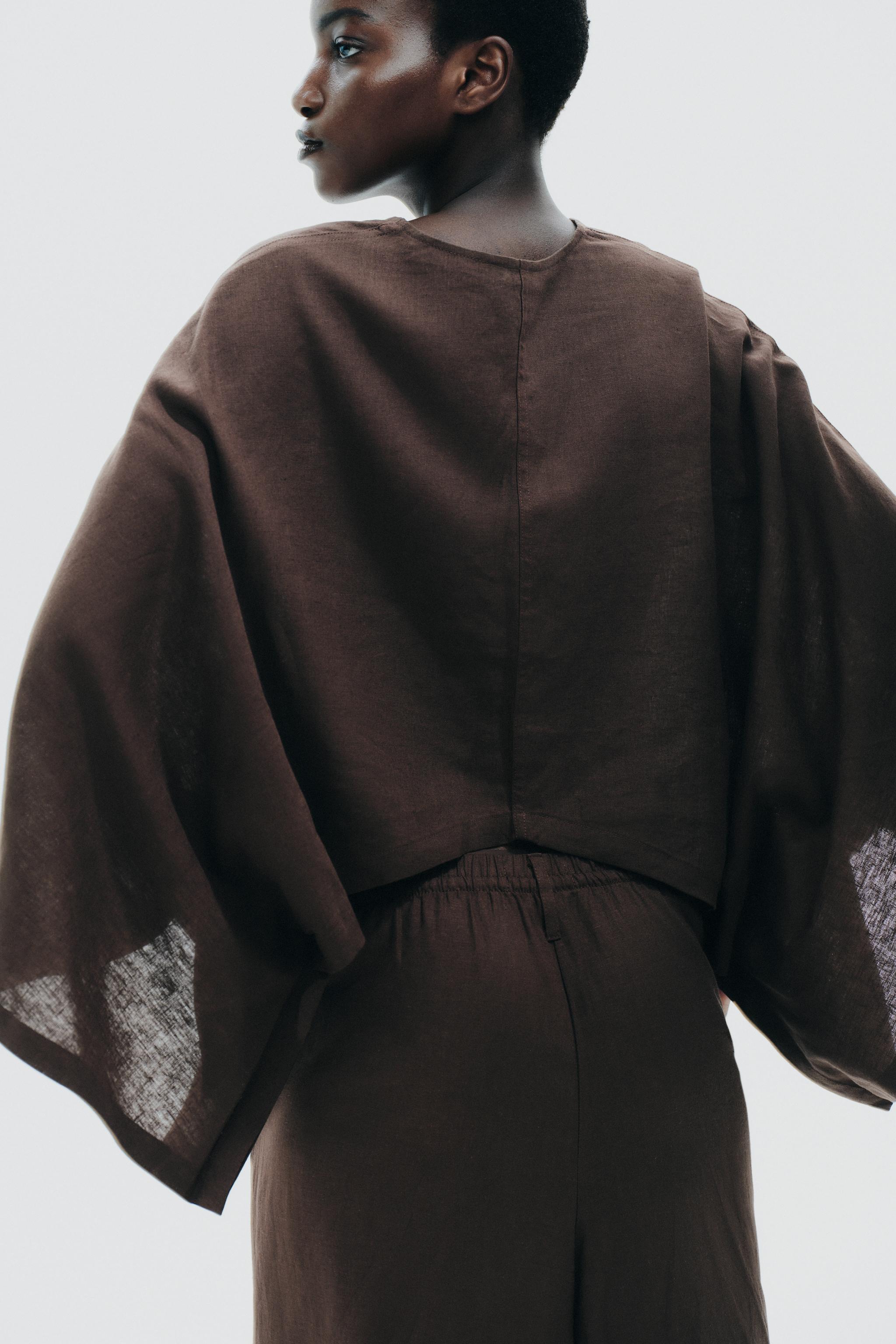 ASYMMETRIC CAPE KIMONO
