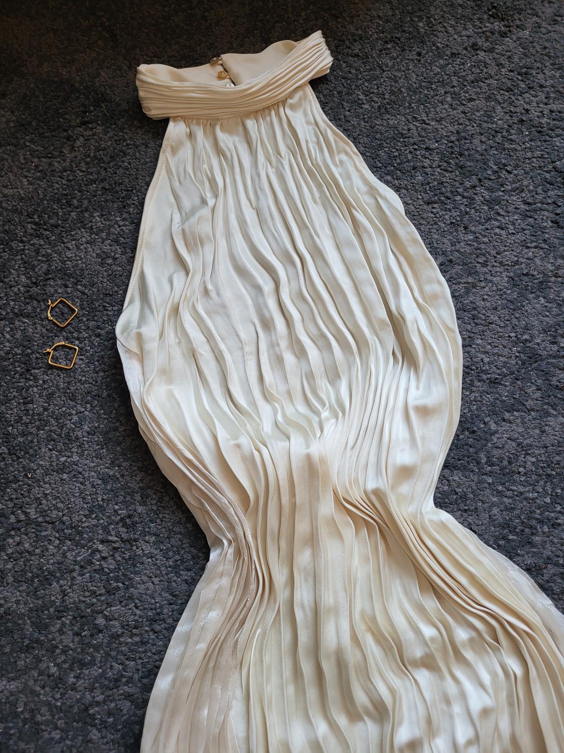 LONG PLEATED DRESS - Image 4