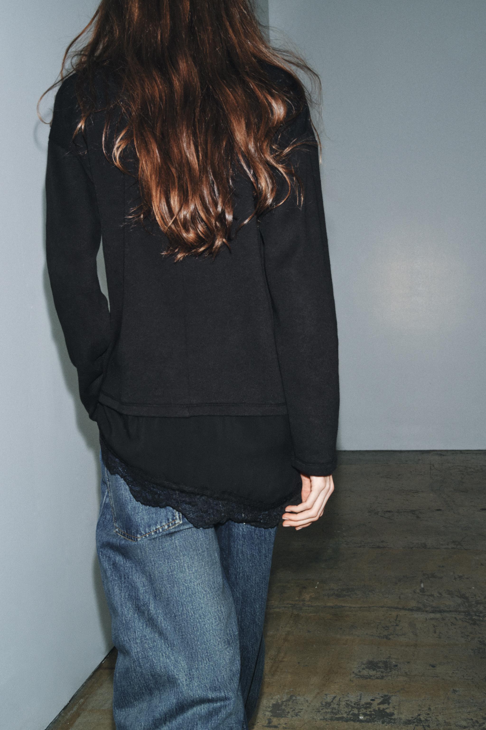 COMBINATION LACE T-SHIRT