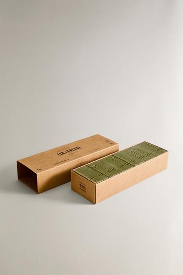 (1 KG) BARRE DE SAVON SOLIDE MARSEILLE FER À CHEVAL - VERDÂTRE de Zara - Image 3