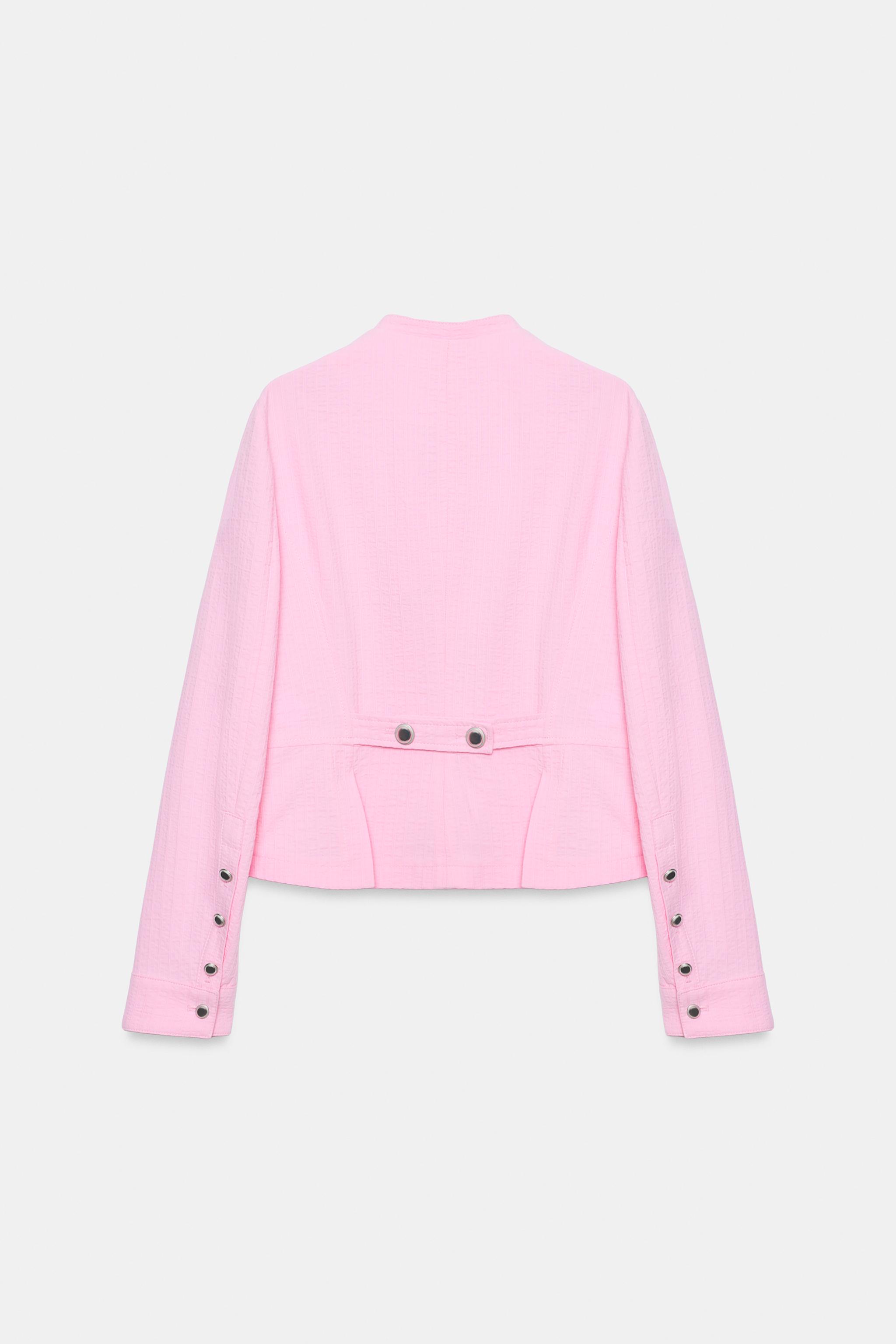 100% COTTON DOUBLE BREASTED BLAZER
