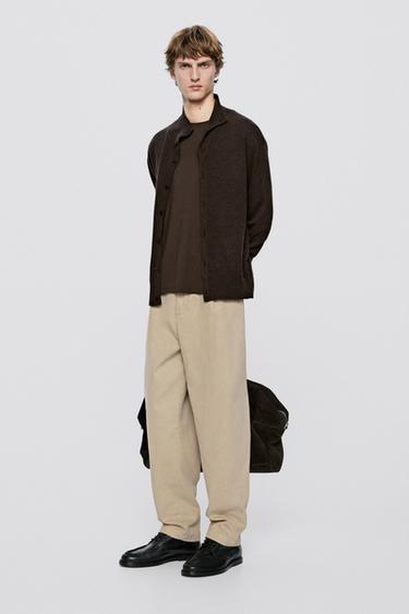 Wool blend button-up knit cardigan - LIMITED EDITION — Chocolate 1