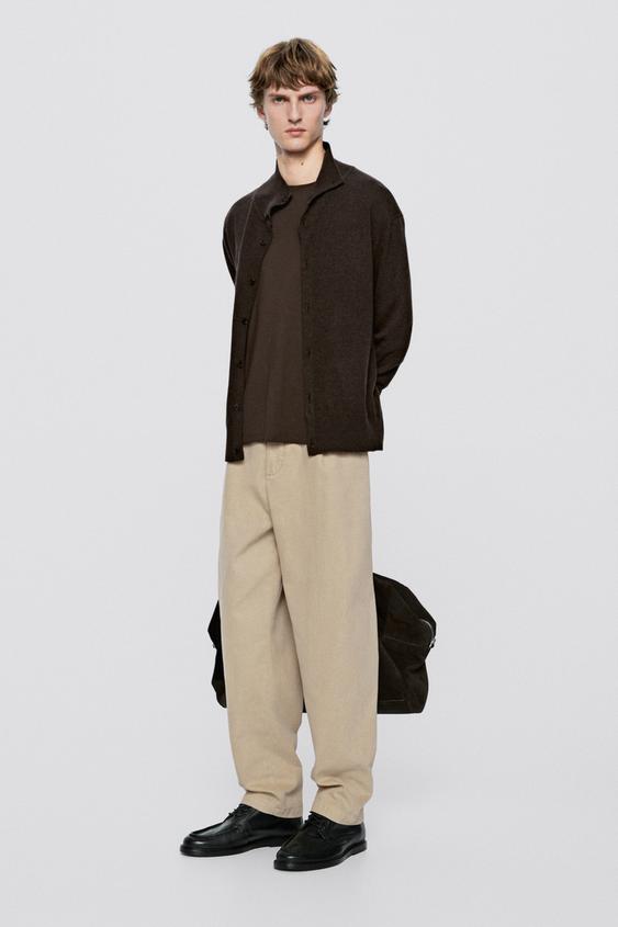 Zara Wool blend button-up knit cardigan - LIMITED EDITION - Chocolate - Image 0