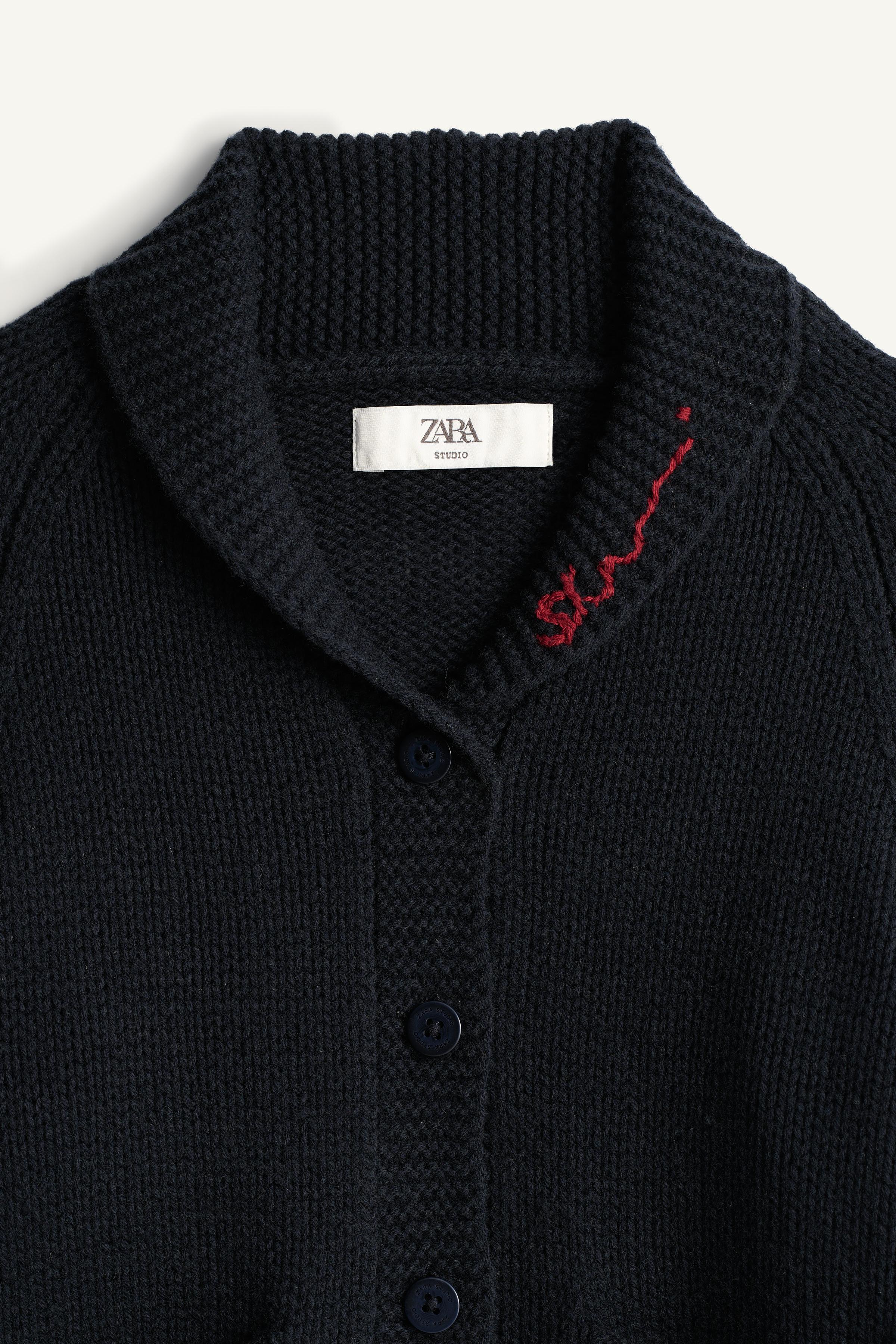 LIMITED EDITION 100% WOOL EMBROIDERED CARDIGAN