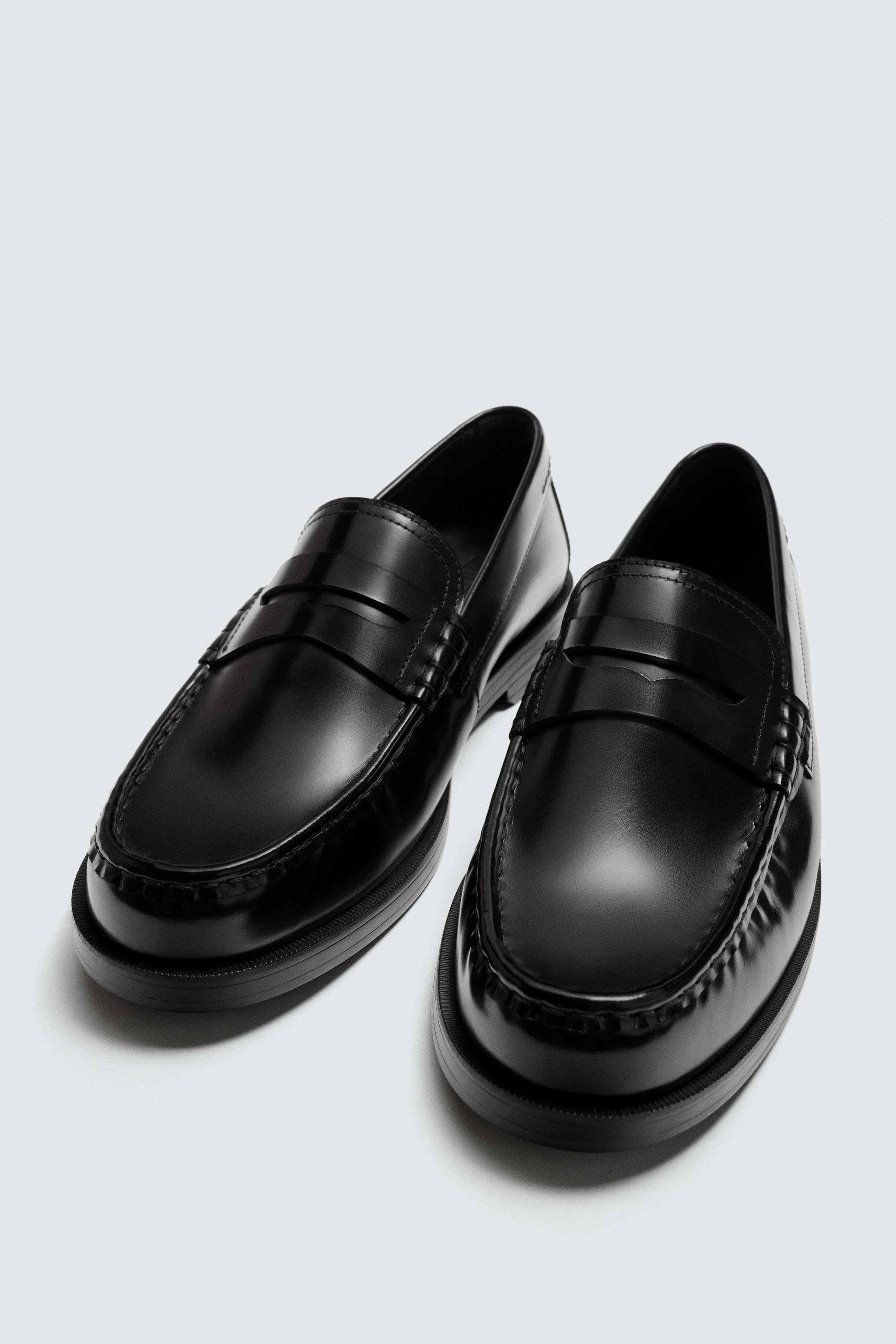 レザー ペニーローファー - ボルドー | ZARA Japan / 日本