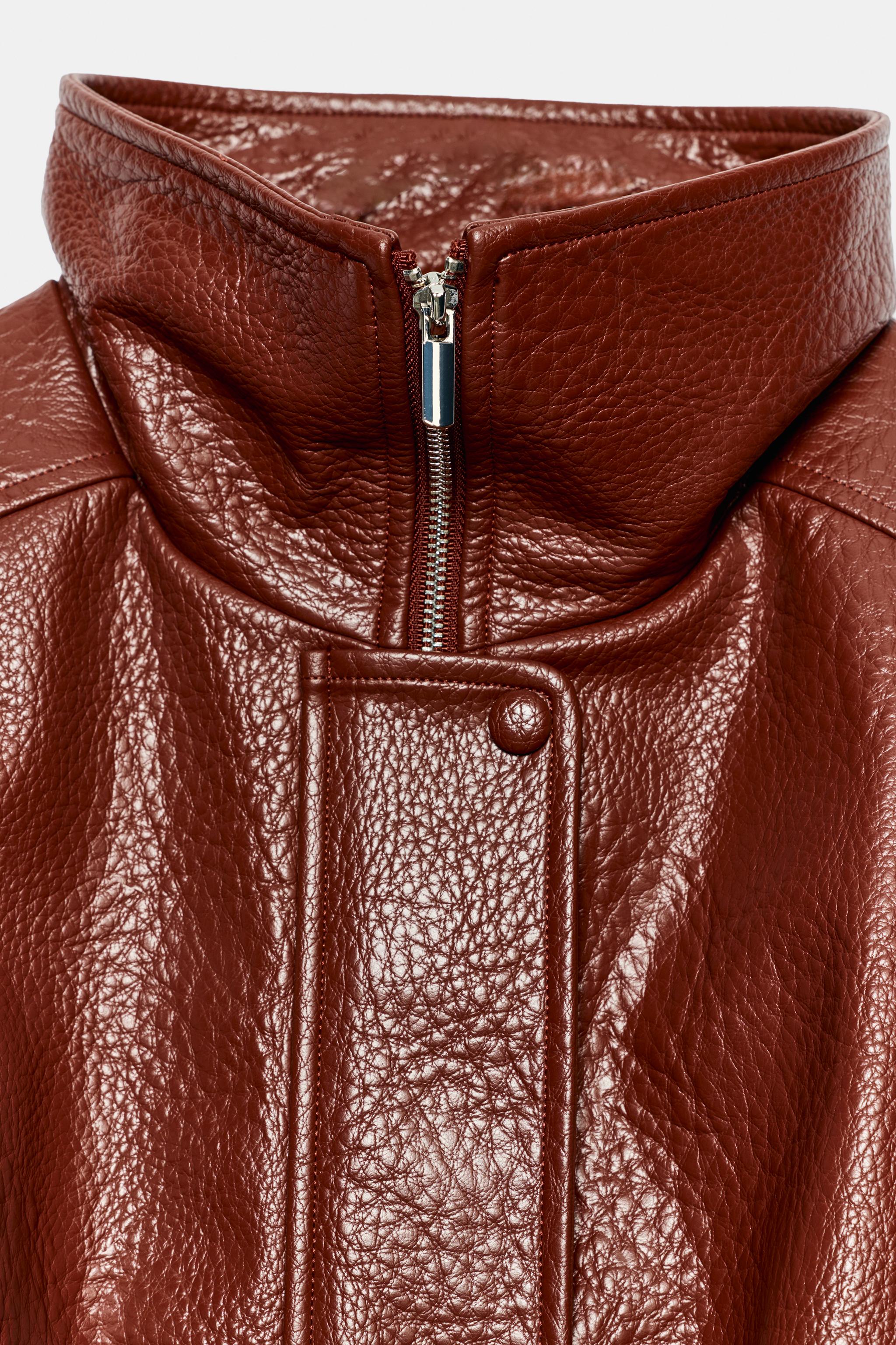 BLOUSON EN MATIÈRE SYNTHÈTIQUE CINTURÓN